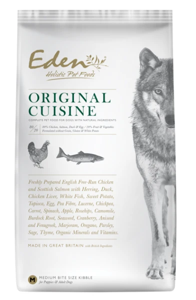 Eden Dog - 80/20 Original Cuisine Medium Kibble 2kg