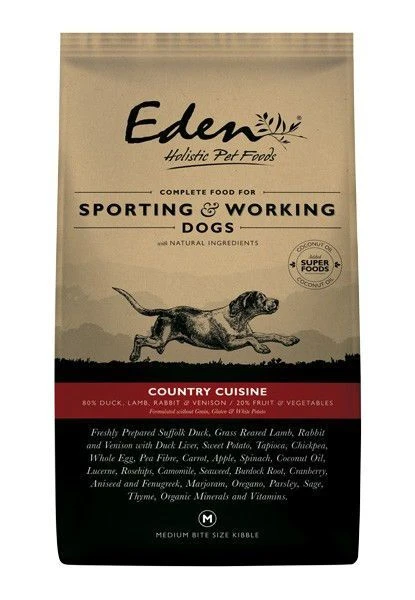 Eden Dog - 80/20 Country Cuisine Working Dog Medium Kibble 15kg 3 Eden Dog - 80/20 Country Cuisine Working Dog Medium Kibble 15kg