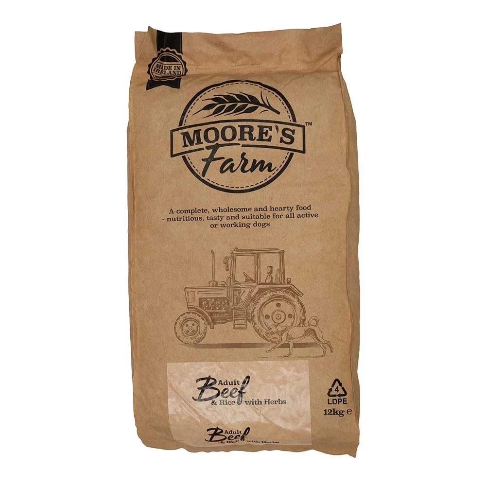 Moore's Farm Adult Beef & Rice With Herbs 12kg 3 Moore's Farm Adult Beef & Rice With Herbs 12kg