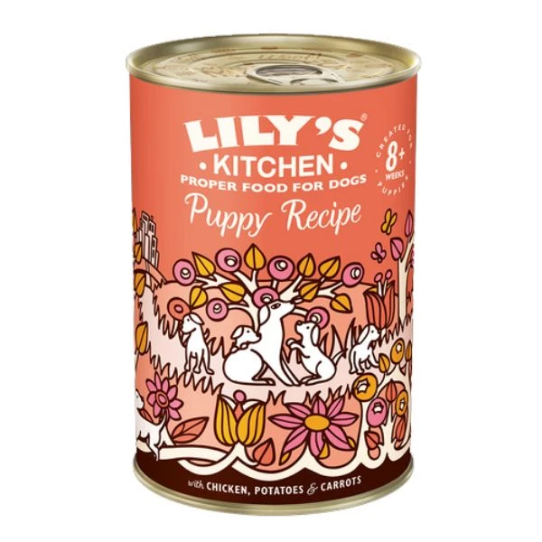 Lily's Kitchen Dog Tin Chicken Dinner For Puppies 6x400g 3 Lily's Kitchen Dog Tin Chicken Dinner For Puppies 6x400g