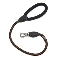 Long Paws Comfort Rope Lead Mk1 75cm Black/Orange